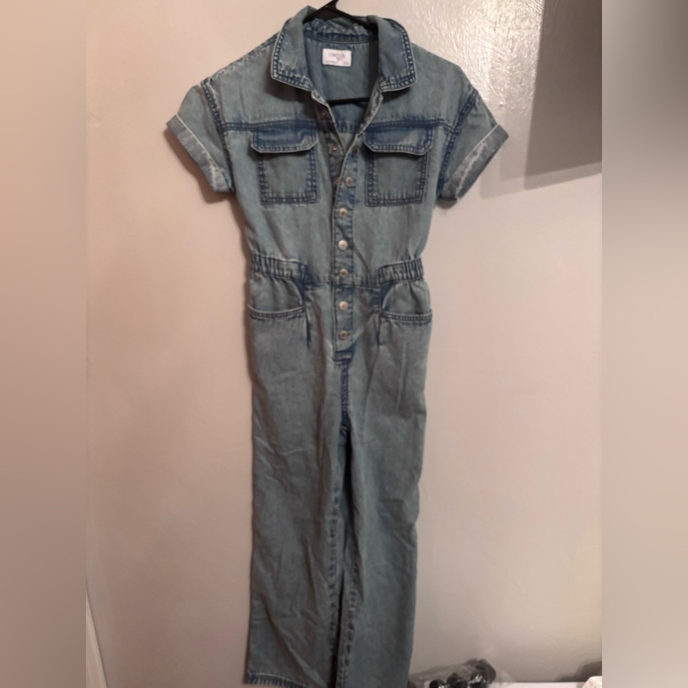 Limited Too Blue Denim Jumpsuit